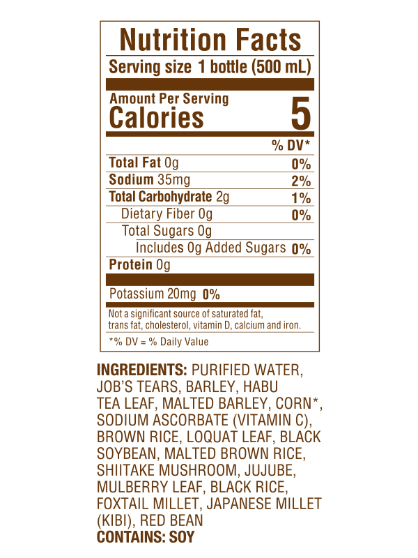Mitsuya Cider Nutrition Fact